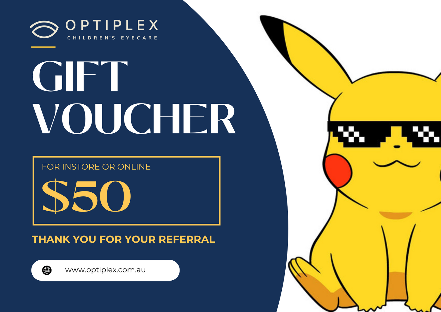 Optiplex Children's Eyecare Gift Card