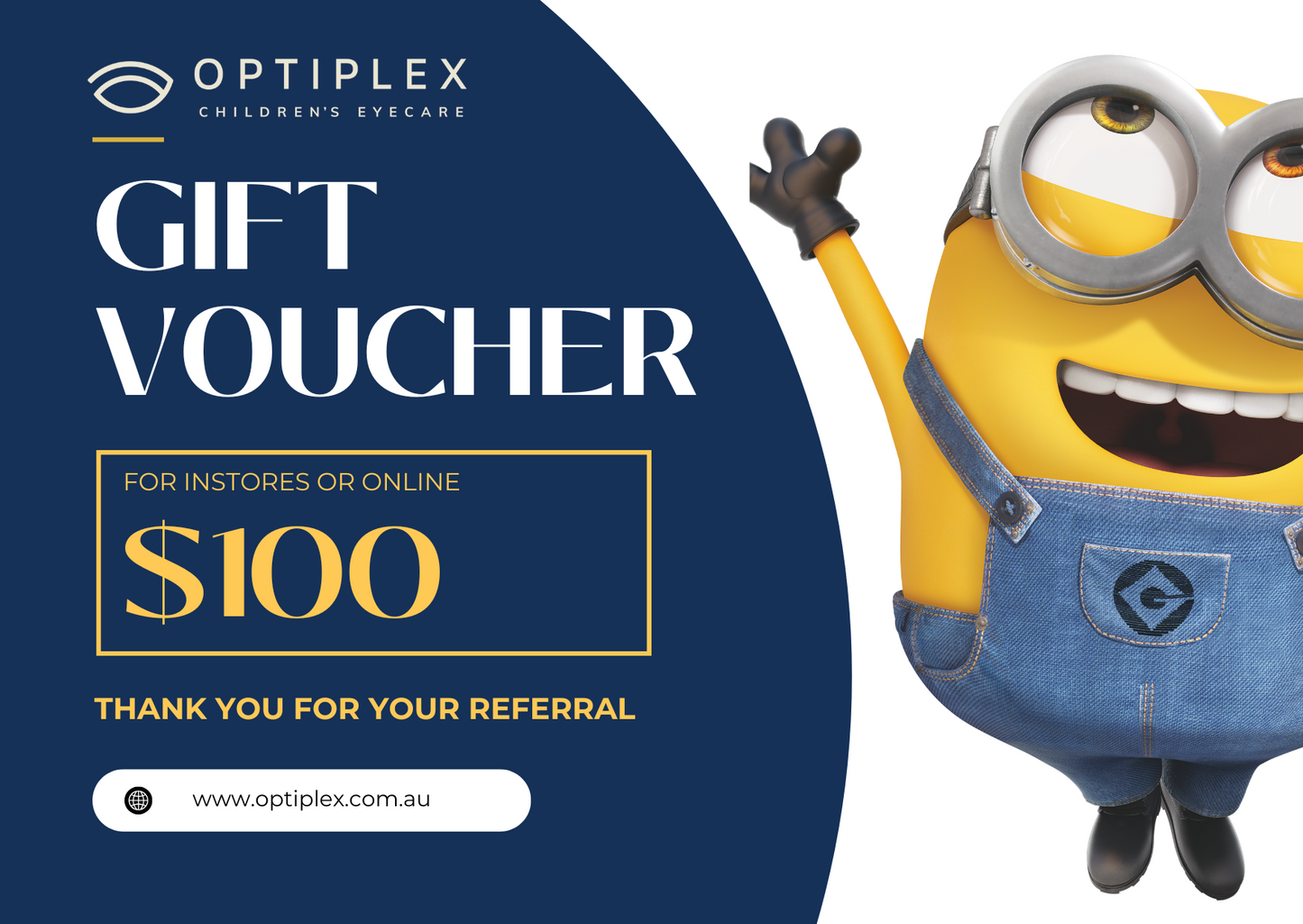 Optiplex Children's Eyecare Gift Card