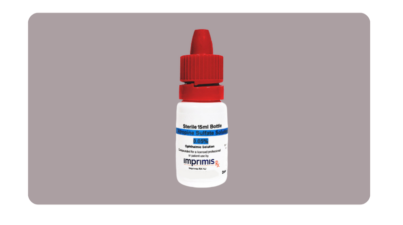 Atropine eye drops for myopia control